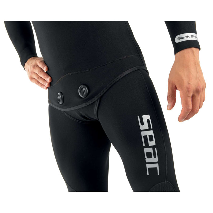 Neopreno Black Shark Hombre 5mm Negro S Seac 1-107-S