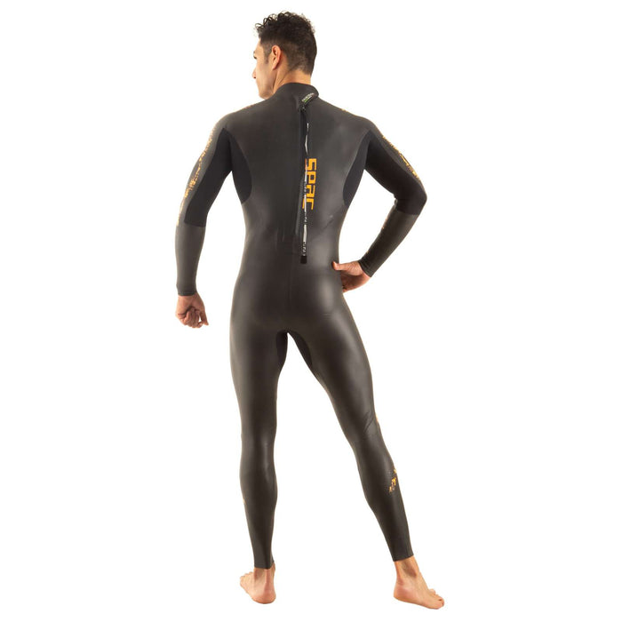 Traje de baño Energy Hombre 2mm Negro-Naranja S Seac 1-49-S