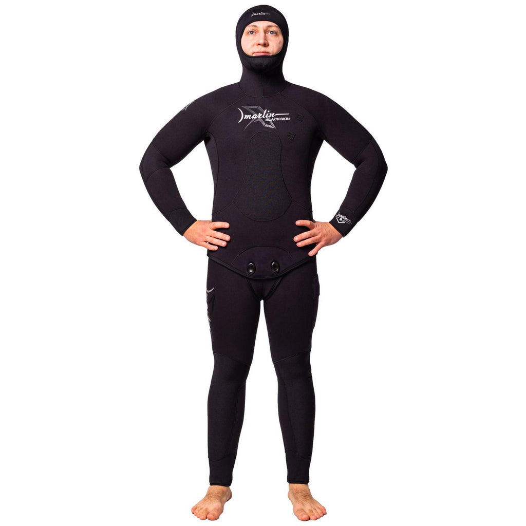 Traje de Buceo Completo Pesca Submarina Skin Negra Hombre 5mm Negro Talla ML Marlin 10951