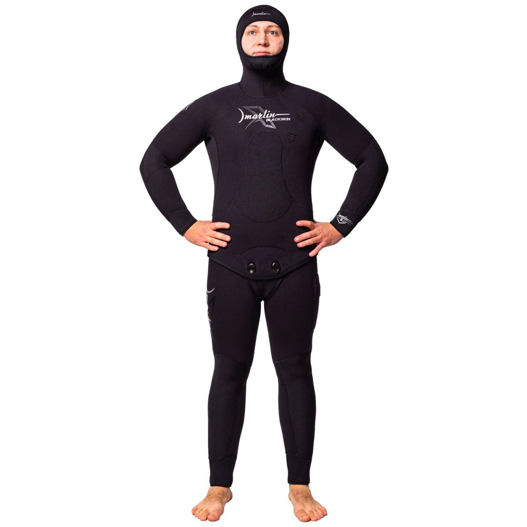 Traje de Buceo Completo Pesca Submarina Skin Negra Hombre 5mm Negro Talla LX Marlin 10953