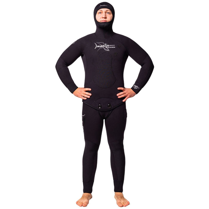 Traje de Buceo Completo Pesca Submarina Skin Negra Hombre 7mm Negro Talla L Marlin 10963