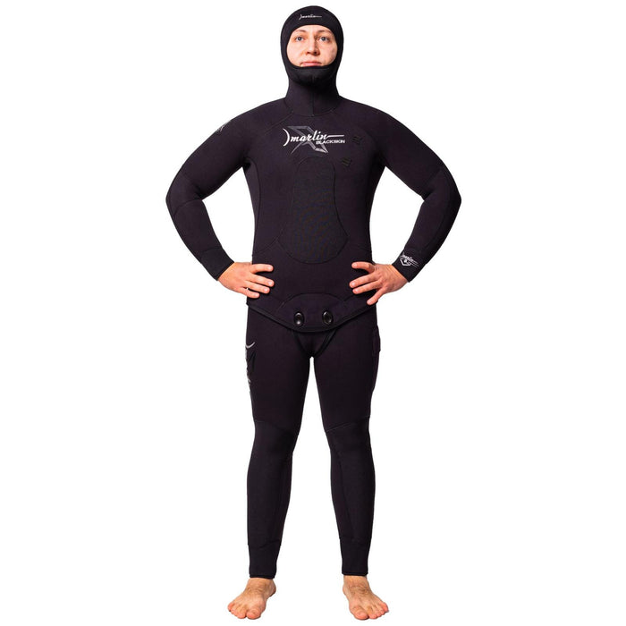 Traje de Buceo Completo Pesca Submarina Skin Negra Hombre 9mm Negro Talla L Marlin 10973