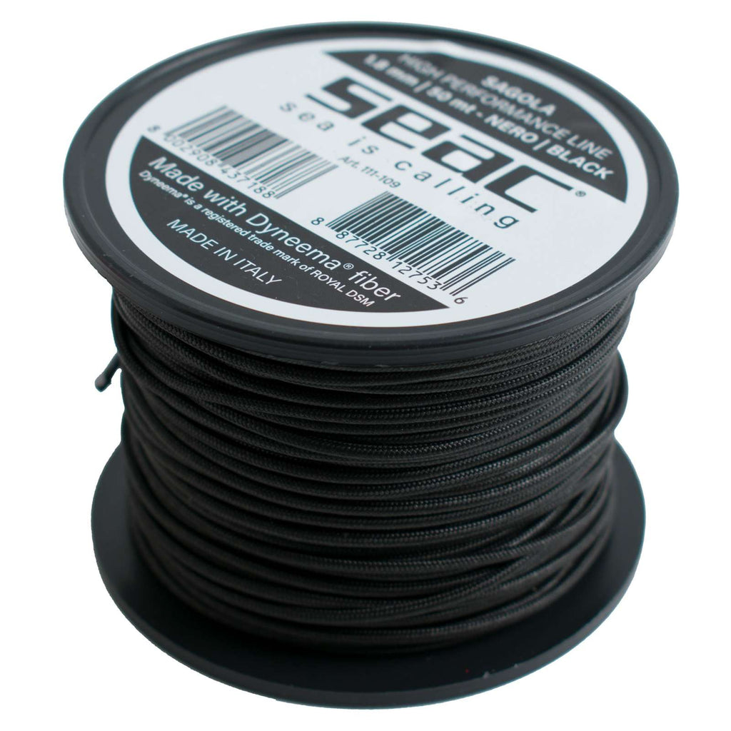Núcleo Dyneema Negro 50m 1,8mm Seac 111-109N