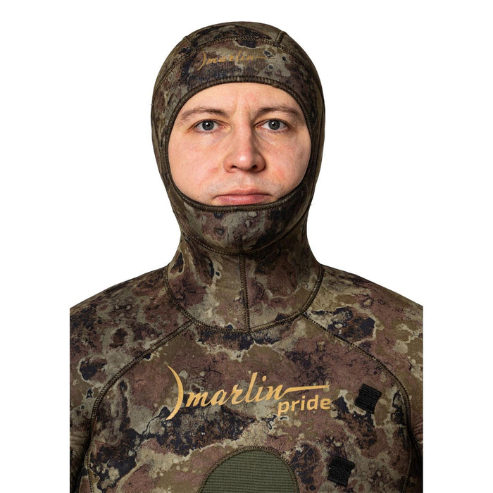 Traje de Buceo Completo para Pesca Submarina Pride 9mm Verde-Camo Talla L Marlin 117460