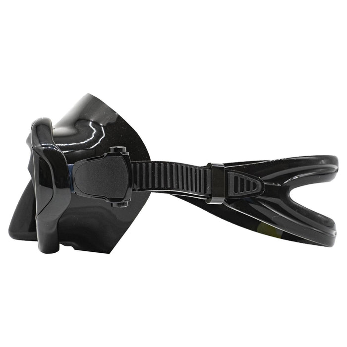 Máscara de pesca submarina Superba negra con lentes amarillos espejados Marlin 117848