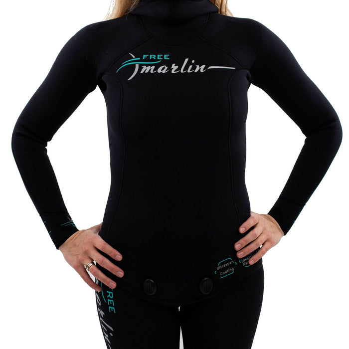Traje de Buceo Libre Completo Mujer 5mm Negro Talla XL Marlin 118352