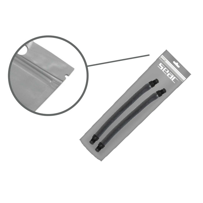 Par de eslingas antracita Flex doble diámetro 17,5mm longitud 19cm Seac 127-56-17,5X19