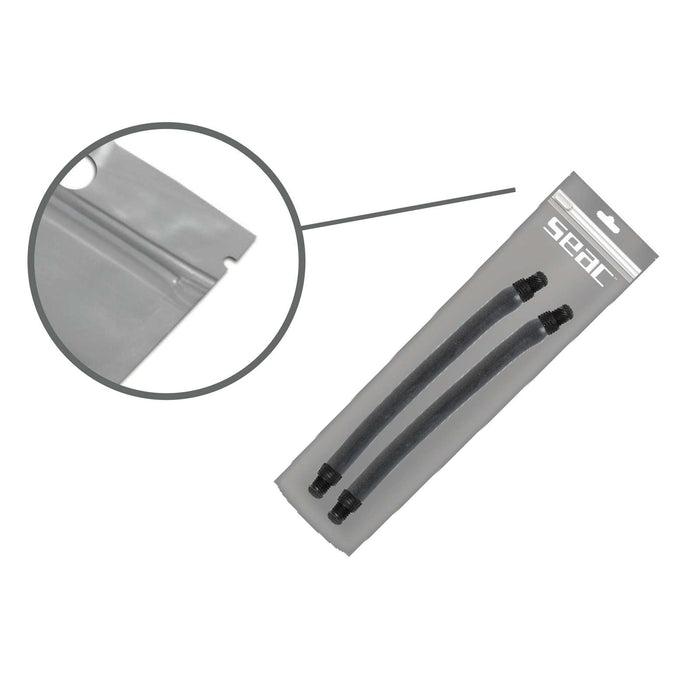 Par de eslingas antracita Flex doble diámetro 17,5mm longitud 16cm Seac 127-56-17,5x16