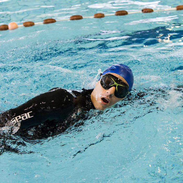 Máscara de natación Diablo Negro-Lima Lentes Ahumadas Seac 152-50NL-LF