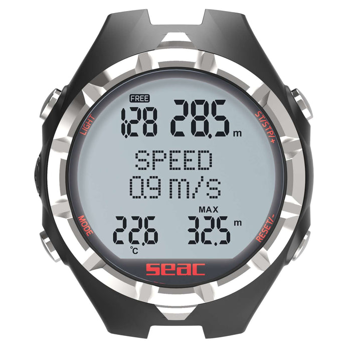 Ordenador de Apnea Freediving Negro-Rojo Seac 160-30NR