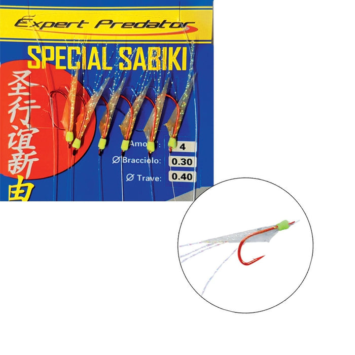 Rigs Sabiki Especial Gancho Rojo 20pcs №10 Expert Predator 1845510