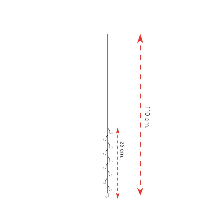 Armaduras para pesca de lubinas 10 anzuelos Tamaño 12 Expert Predator 1910812