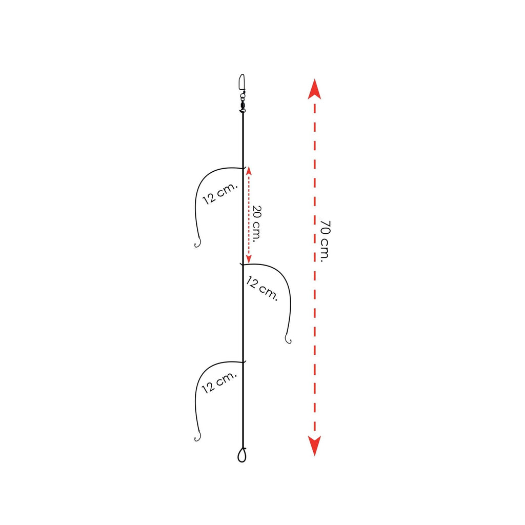 Rigs Listos 3 Ganchos para Brema Raya Tamaño 13 Expert Predator 2045113