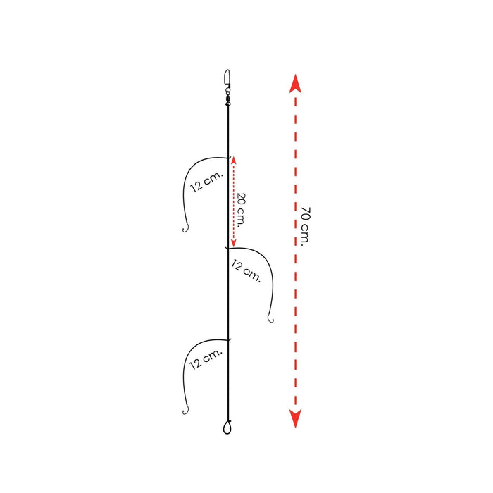Rigs Listos 3 Ganchos para Brema Raya Tamaño 13 Expert Predator 2045113
