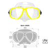 Máscara de Snorkel Junior Kids Amarillo-Cristal Marlin 213133
