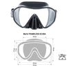 Máscara de pesca submarina sin marco para buceo negra Marlin 213360