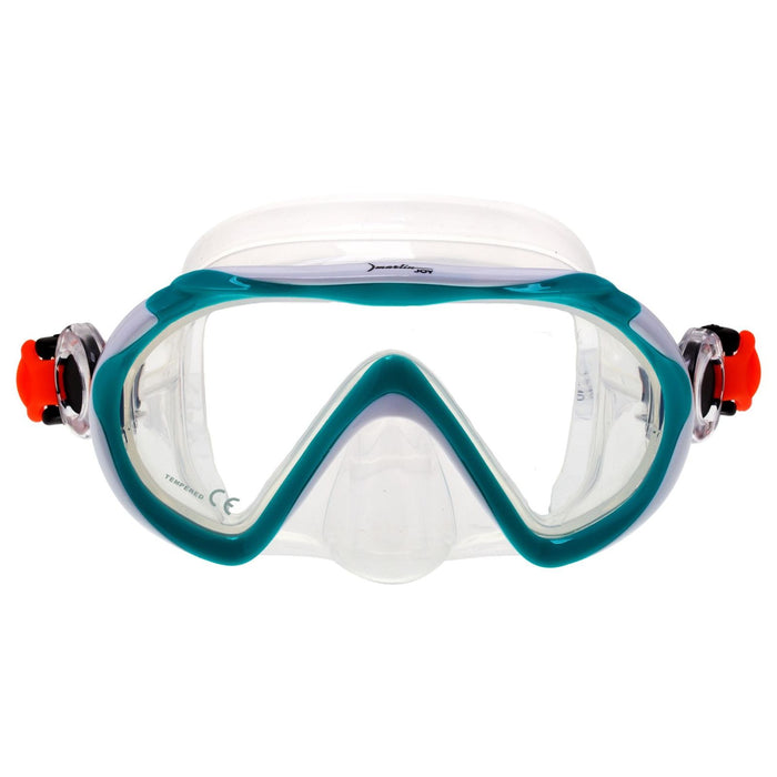 Máscara de Snorkel Joy Kids Verde-Blanco-Cristal Marlin 214173