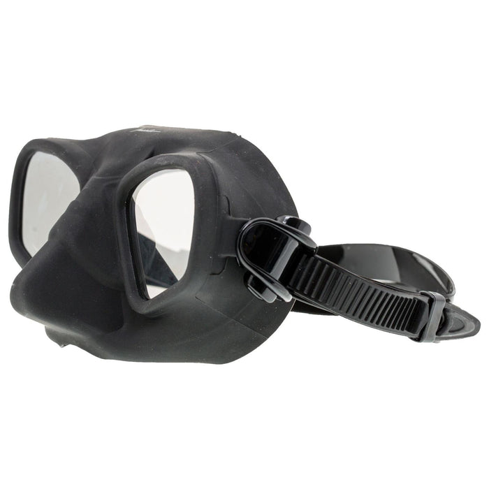 Máscara de Pesca Submarina Matrix Negra Lentes Espejadas Ahumadas Marlin 214177