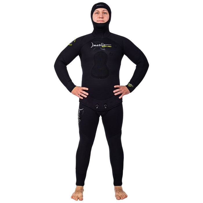 Traje de Buceo Completo Pesca Submarina Pro Skiff Hombre 7mm Negro Talla ML Marlin 215452