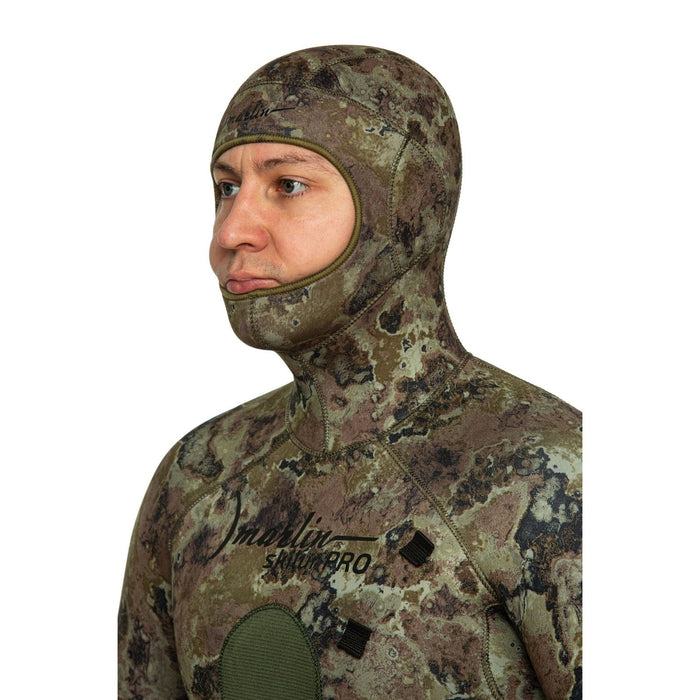 Traje de Buceo Completo para Pesca Submarina Skilur Pro 5mm Verde-Camo Talla XXXL Marlin 216469