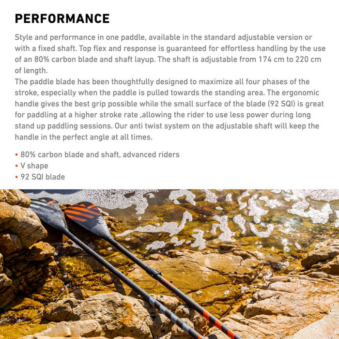 Remo para SUP Dinámico C80 3pcs RRD 25DPA3P