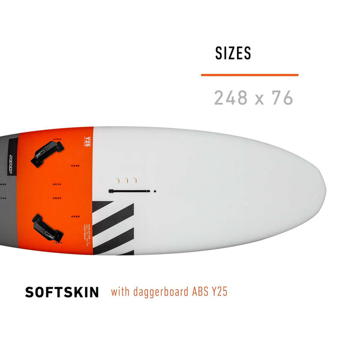 Tabla de Windsurf Evolución L Softskin Con Dagger 248x76 RRD 25ELDS