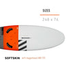 Tabla de Windsurf Evolución L Softskin Con Dagger 248x76 RRD 25ELDS