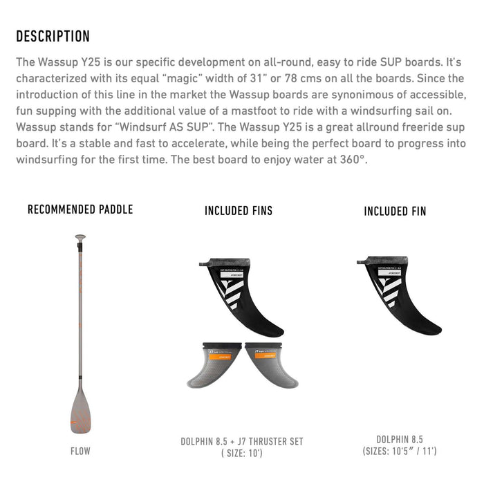 Tabla SUP Compuesta Wassup Softskin 10'5''x31''x4 1-2'' 190l RRD 25WS105S