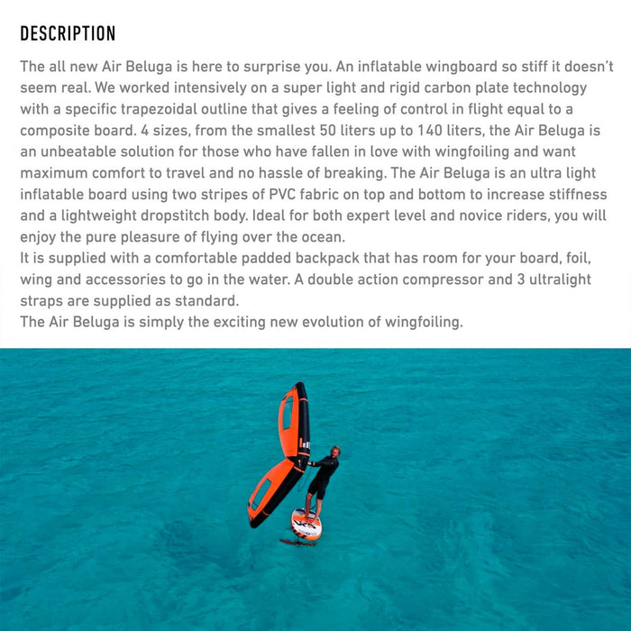 Tabla de wing foil Air Beluga 170x73cm 110l RRD 26ABLG170