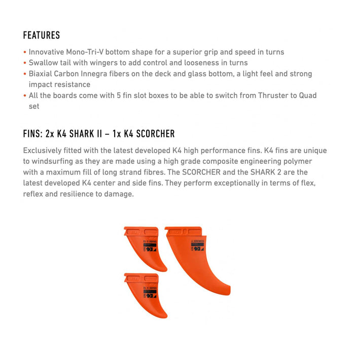 Tabla de Windsurf Cult Ltd 219x58cm 82l RRD 26C82L