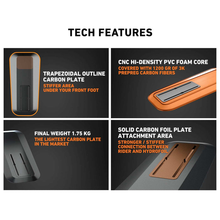 Tabla de wing foil Air Beluga Pro 140x60x10,5cm 70l RRD 27ABLGP70