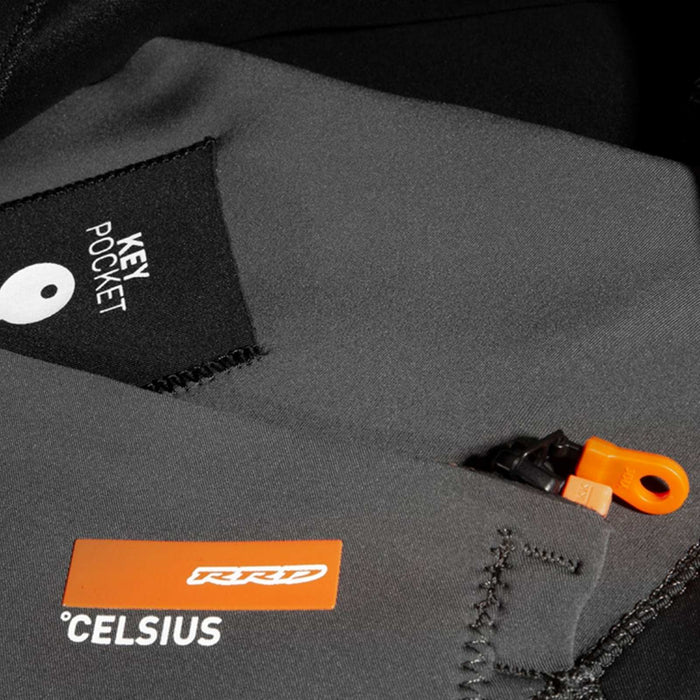 Traje de Neopreno Completo Celsius Hombre Con Cremallera en el Pecho 3-2 Gris Talla XL RRD 27CSCZ32_XL
