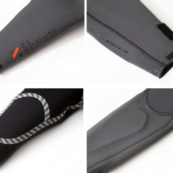 Neopreno completo Celsius Hombre con cremallera en el pecho 4-3 Gris Talla MT RRD 27CSCZ43_MT