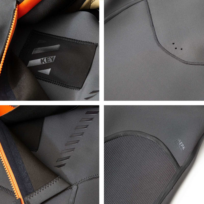 Neopreno completo Celsius Hombre con cremallera en el pecho 5-3 Negro Talla S RRD 27CSCZ53_S