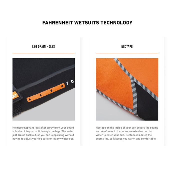 Traje de Neopreno Completo Fahrenheit Hombre Con Cremallera Delantera 5-4-3 Talla S RRD 27FRCZ543_S