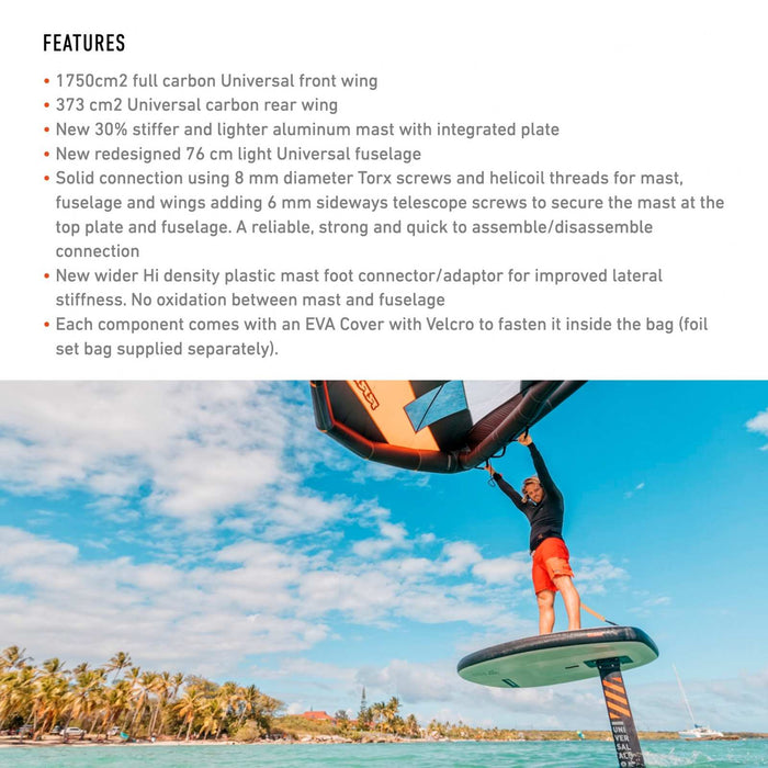 Set de hidroala Universal Alu Y27 1750-75 RRD 27USWF175075S