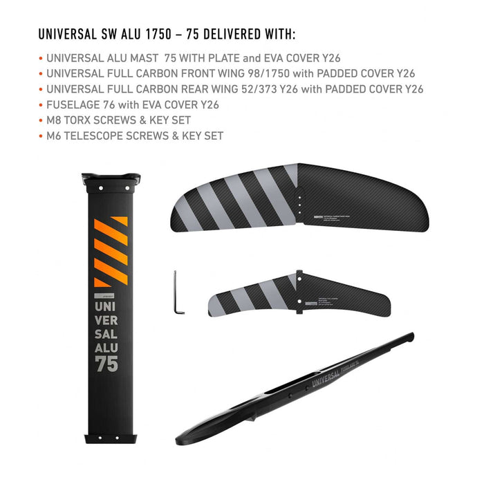 Set de hidroala Universal Alu Y27 1750-75 RRD 27USWF175075S