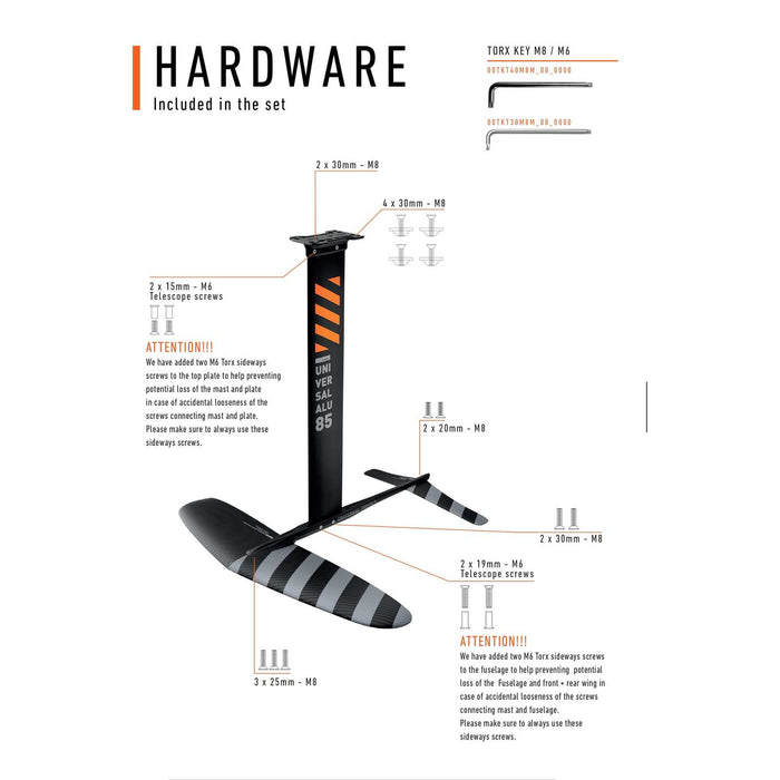 Set de hidroala Universal Alu Y27 2400-85 RRD 27USWF240085S