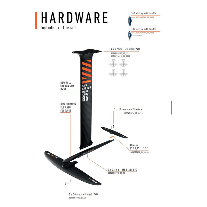 Set de Hydrofoil Universal Thunder Y30 Talla 950 RRD 30UNTHUSET_950