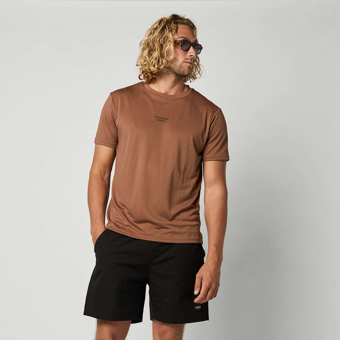 Camisa Rápida Ajustada Táctica Hombre Manga Corta Marrón S Mystic 35001_250221_700_S