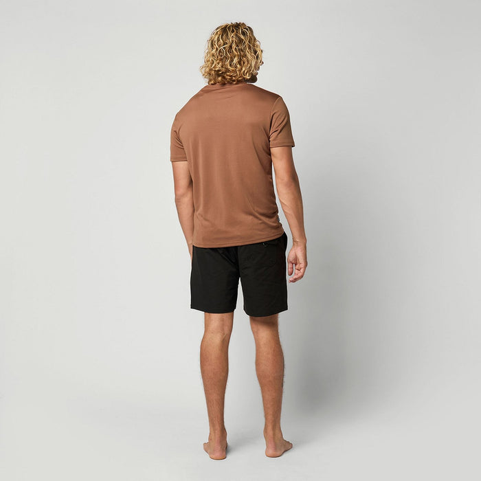 Camisa Rápida Ajustada Táctica Hombre Manga Corta Marrón XL Mystic 35001_250221_700_XL