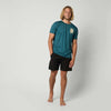 Rashvest de Surf Hombre Manga Corta Verde Azulado S Mystic 35001_250761_695_S