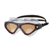 Máscara de natación tri visión gris-negro lentes con tinte-cobre Zoggs 461075GYBKTCP