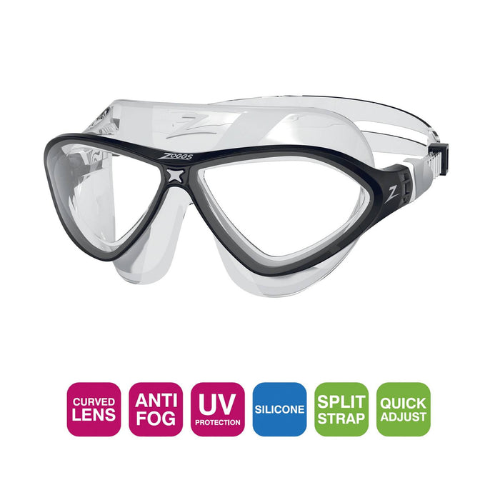 Máscara de Natación Horizon Flex Claro-Negro Zoggs 461108CLBKCLR