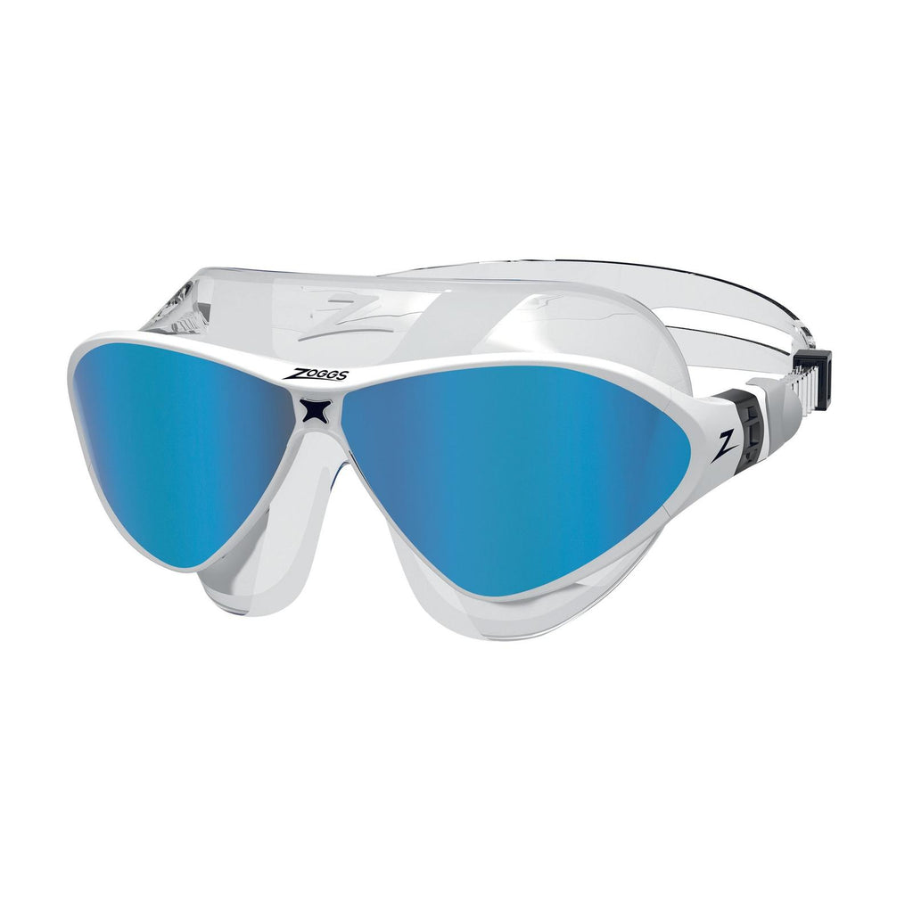 Máscara de Natación Horizon Flex Titanio Claro-Blanco Lentes Espejado-Azul Zoggs 461109CLWHMBL