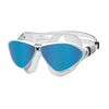 Máscara de Natación Horizon Flex Titanio Claro-Blanco Lentes Espejado-Azul Zoggs 461109CLWHMBL