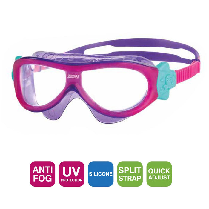 Máscara de natación Phantom Niños Rosa-Violeta Zoggs 461423PKVICLR