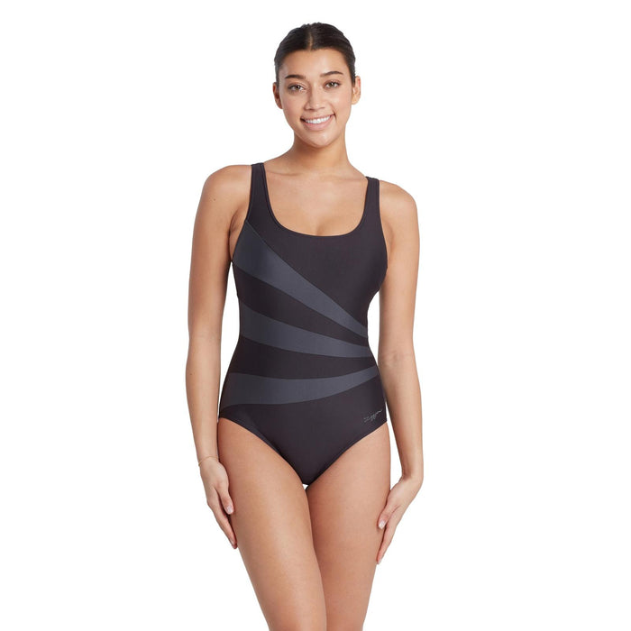 Bañador de una pieza Sandon Scoopback mujer negro talla 48-5XL Zoggs 462553BK48