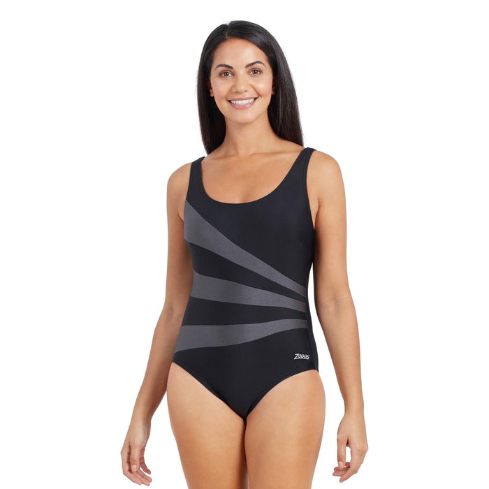 Bañador de una pieza Sandon Scoopback mujer negro talla 48-5XL Zoggs 462553BK48