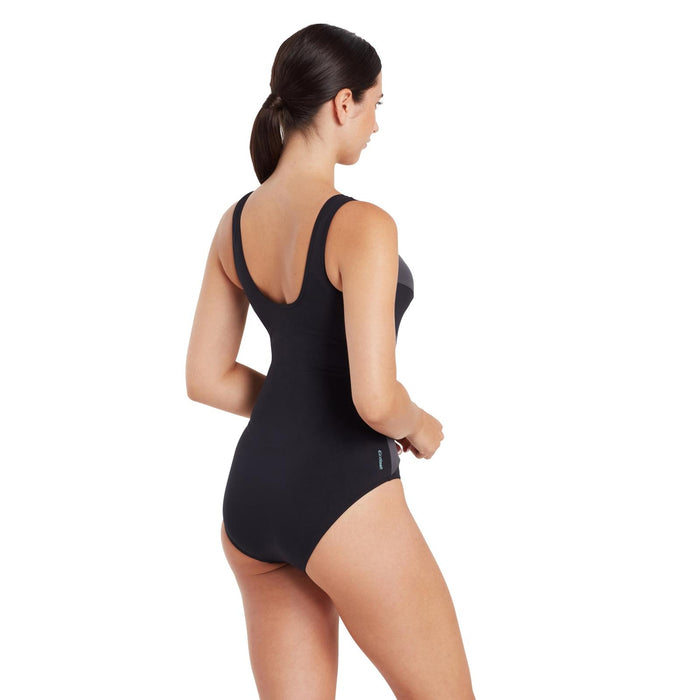 Bañador de una pieza Sandon Scoopback mujer negro talla 48-5XL Zoggs 462553BK48